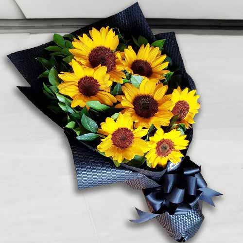 7 Sunflower Bouquet-Sunflower Bouquet Delivery