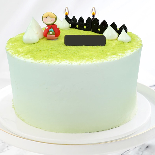 Matcha Strawberry Cake-Online Send Cake For Father