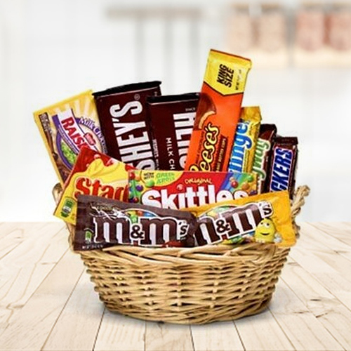 Simply Chocolate Lover-Chocolate Basket For Kids Birthday