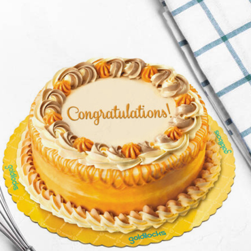 Luscious Caramel Cake-Send A Cake For Graduation