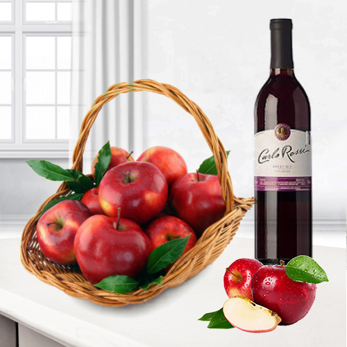 - Congratulation Fruit And Wine Gift Baskets