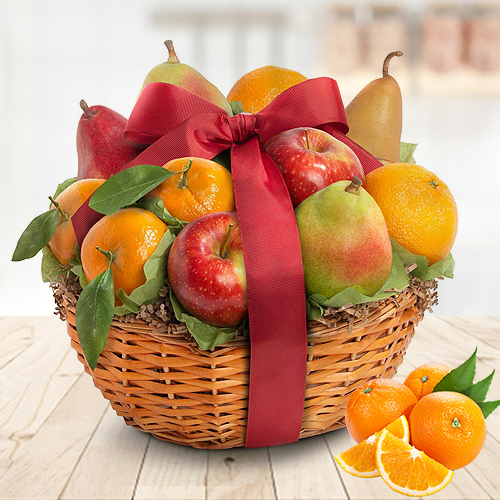 Fresh Fruits Basket-Fruit Baskets For Sympathy