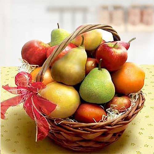 Assorment Of Fresh Fruits-Fruit Basket For Baby Shower