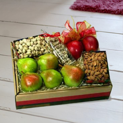 Fruit And Nut Hamper-Condolence Gift Basket Delivery