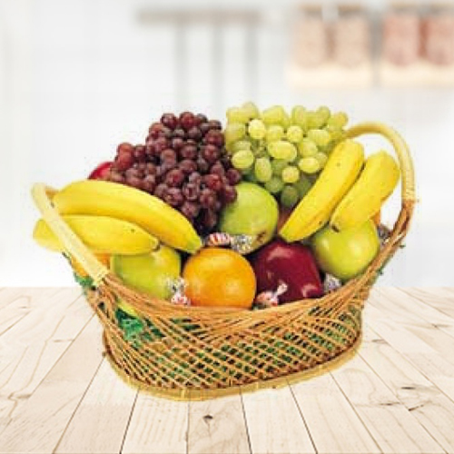 A Basket Of Fresh Fruits-Get Well Soon Care Package Delivery