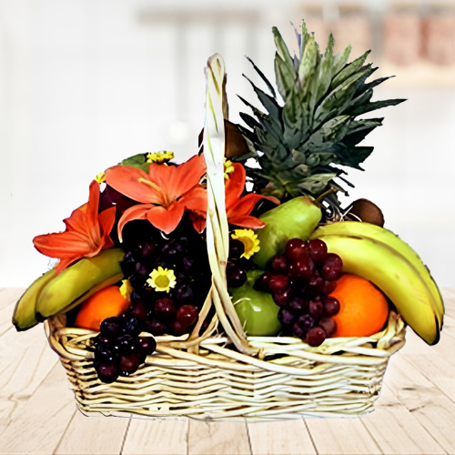 Basket Full Of Fruits-Fruit Birthday Baskets