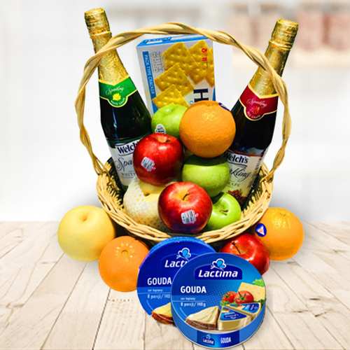 - Sparkling Juice And Food Hamper