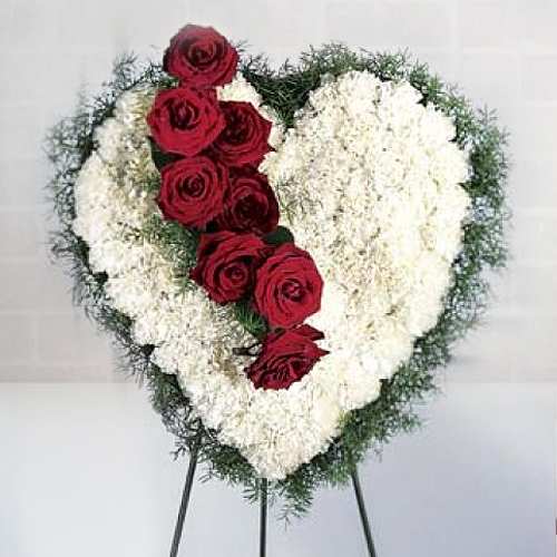 - Heart Shaped Funeral Arrangement