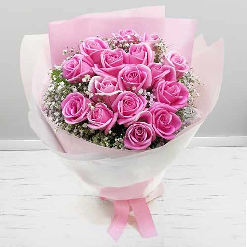 18 Stem Pink Rose Bouquet-Roses For Mother's Day Delivery